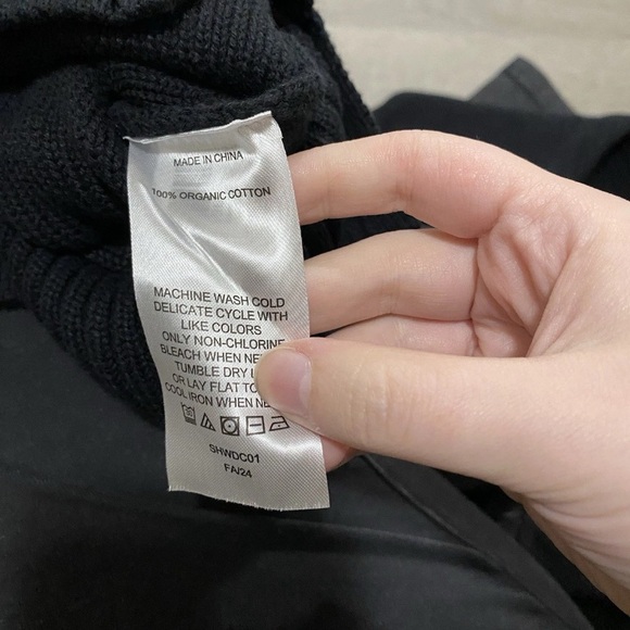 Quince 100% Organic Cotton Button Cropped Cardigan Small - Picture 6 of 8